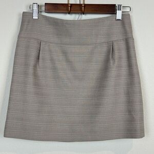 J. Crew Factory Beige Textured Mini Skirt 4